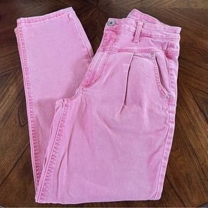 Inc Pink Jeans Size 0 High Waist Front Yoke Design 4-Pockets Excellent Condition